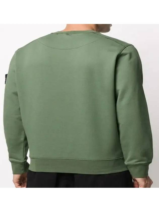 Garment Dyed Cotton Crewneck Sweatshirt Khaki - STONE ISLAND - BALAAN 5