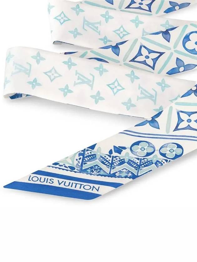 LV Tiles BB Scarf Lagoon - LOUIS VUITTON - BALAAN 3