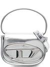 1DR Compact Mirrored Leather Shoulder Bag Silver - DIESEL - BALAAN 2