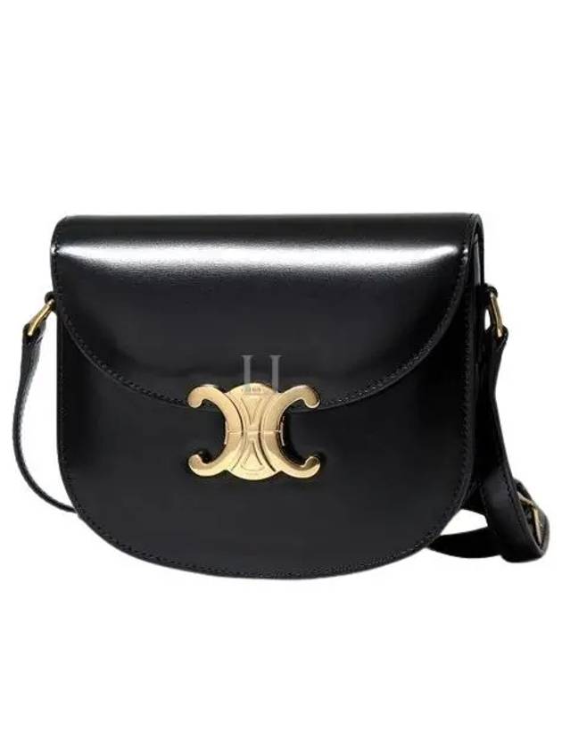 Besace Clea Shiny Calfskin Cross Bag Black - CELINE - BALAAN 2