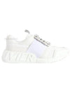 Cubic Buckle Low Top Sneakers White - ROGER VIVIER - BALAAN 2