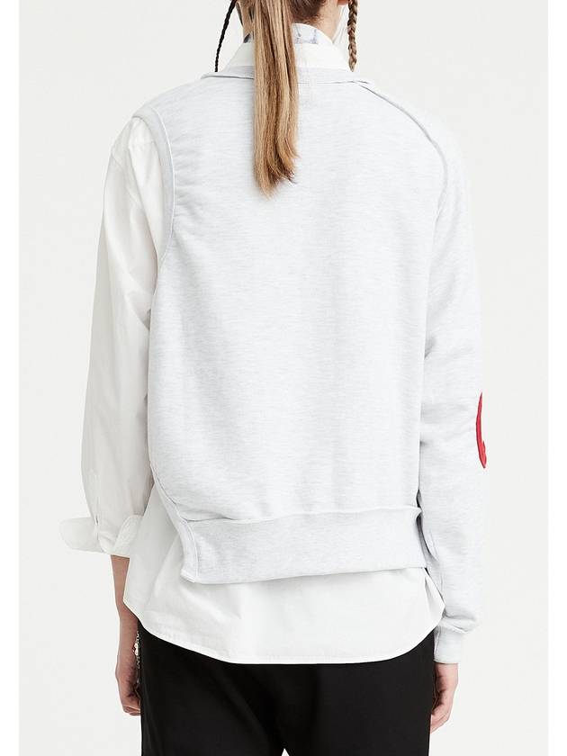 NX Asymmetry Sweatshirts Melange Grey - YOUCHE PRET A PORTER - BALAAN 7