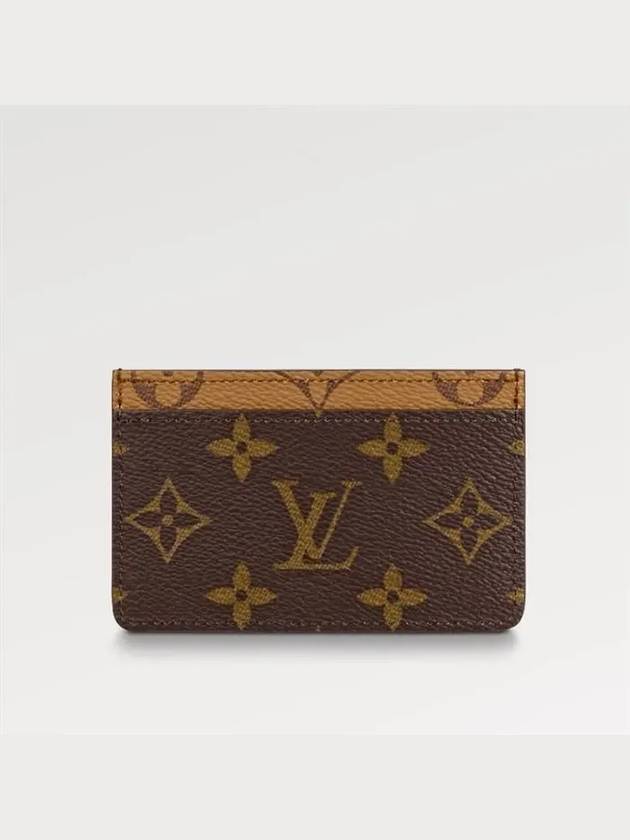 Monogram Reverse Canvas Card Wallet Brown - LOUIS VUITTON - BALAAN 5