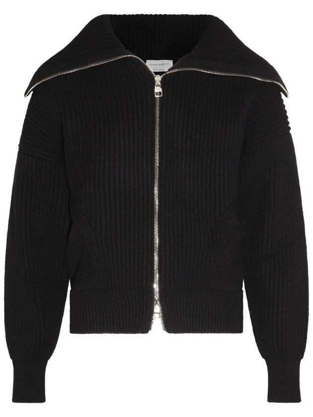 23 fw Black Wool Cashmere Blend Cardigan 760751Q1RTN1000 B0480476489 - ALEXANDER MCQUEEN - BALAAN 3