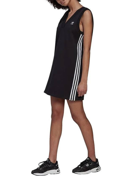 V neck dress HM2134 black WOMENS - ADIDAS - BALAAN 1