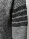 Overwashed Wool Cashmere Turtleneck Grey - THOM BROWNE - BALAAN 3