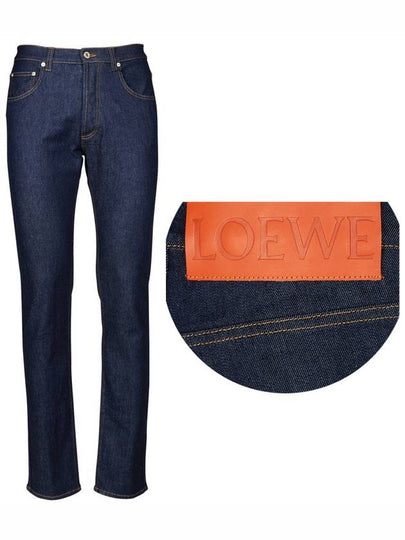 Back Logo Patch Denim Jeans Blue - LOEWE - BALAAN 2