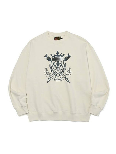 Heritage Emblem Logo Sweatshirts Ivory - OGARP - BALAAN 2