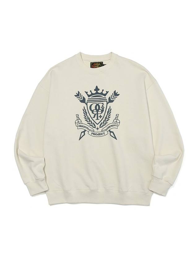 Heritage Emblem Logo Sweatshirts Ivory - OGARP - BALAAN 1