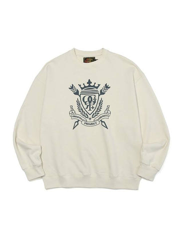 Heritage Emblem Logo Sweatshirts Ivory - OGARP - BALAAN 1