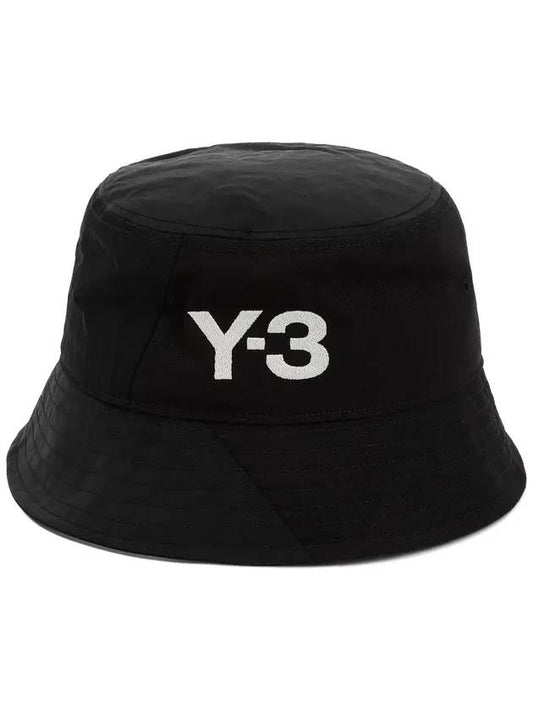Classic Embroidered Logo Bucket Hat Black - Y-3 - BALAAN 1