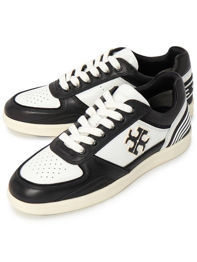 Clover Court Low Top Sneakers Purity Perfect Black - TORY BURCH - BALAAN 2