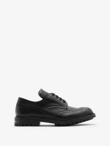 Trickers Leather Devon Brogue Black 314863 - BURBERRY - BALAAN 1