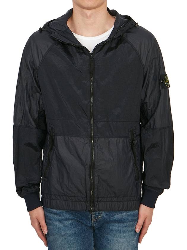 Nylon Metal Windbreaker Navy - STONE ISLAND - BALAAN 3