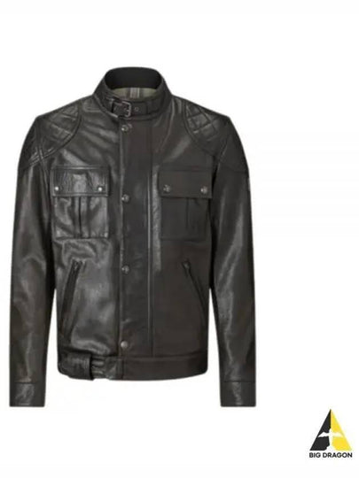 Brooklands Motorcycle Leather Jacket 105376 ATBLK - BELSTAFF - BALAAN 2