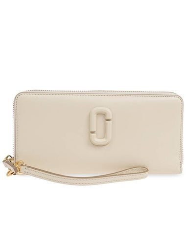 Marc Jacobs Leather Wallet ‘The J Marc’, Women's, Cream - MARC JACOBS - BALAAN 1