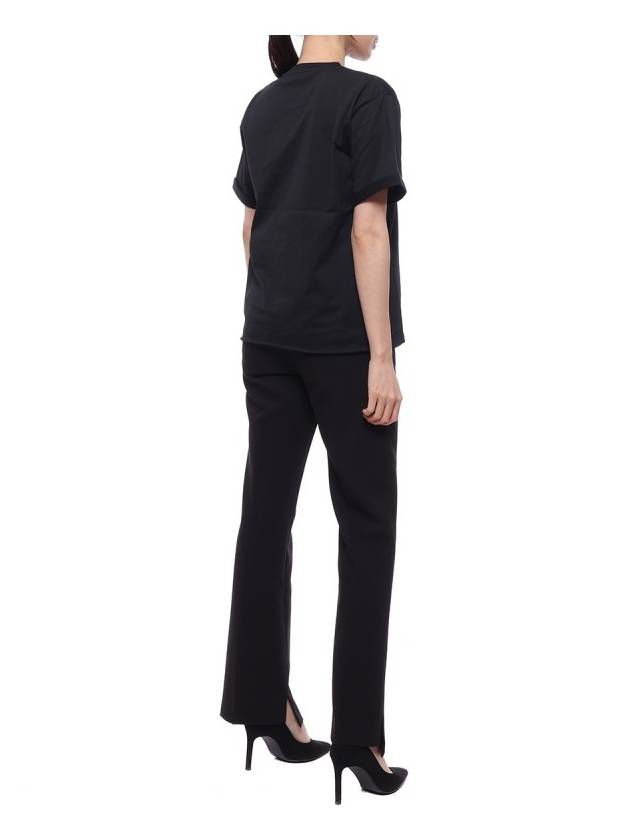 Rive Gauche Short Sleeve T-Shirt Black - SAINT LAURENT - BALAAN 7