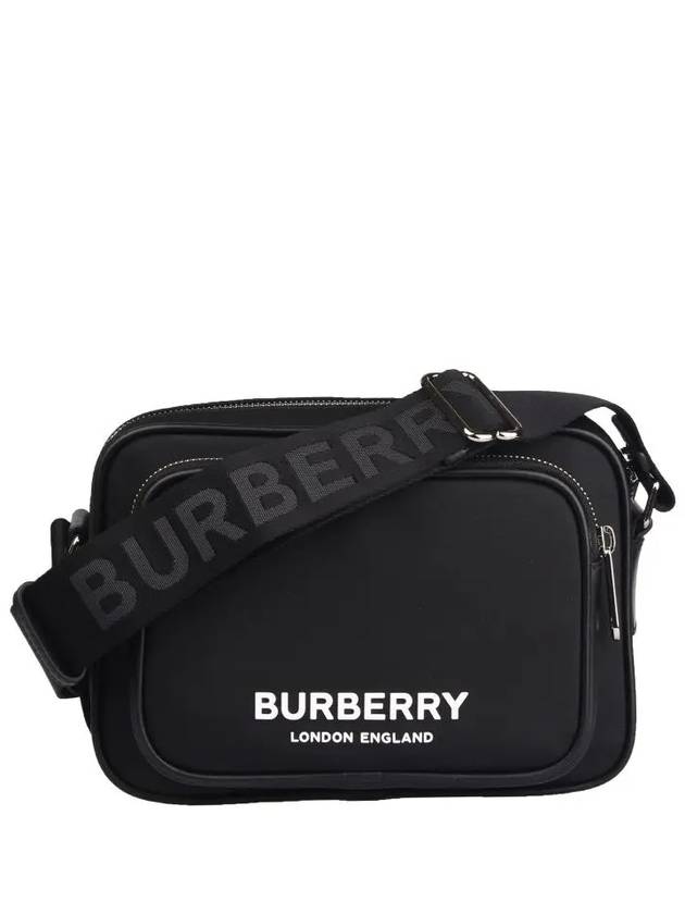 Logo Print Nylon Crossbody Bag Black - BURBERRY - BALAAN 2