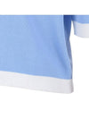 Collar neck color combination short sleeve T-shirt MK3SP090BLU - P_LABEL - BALAAN 5