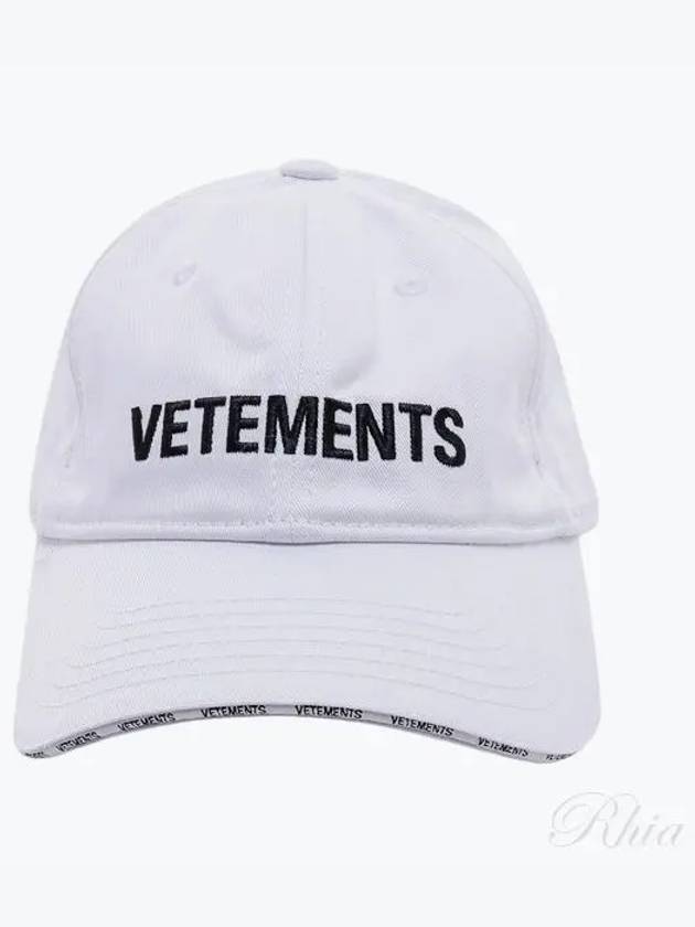 Iconic Logo Ball Cap White - VETEMENTS - BALAAN 2