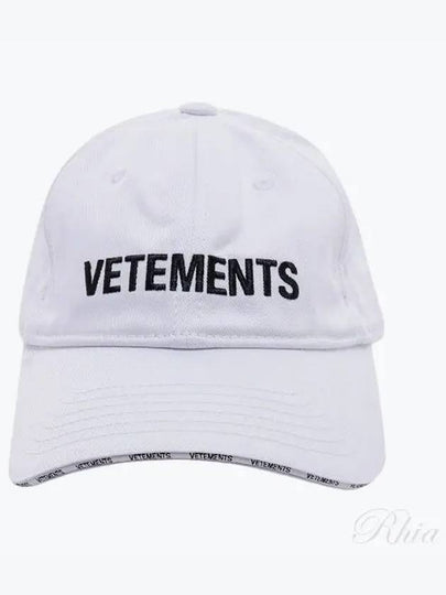 Iconic Logo Ball Cap White - VETEMENTS - BALAAN 2