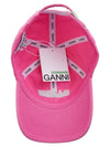 Logo Cotton Ball Cap Pink - GANNI - BALAAN 6
