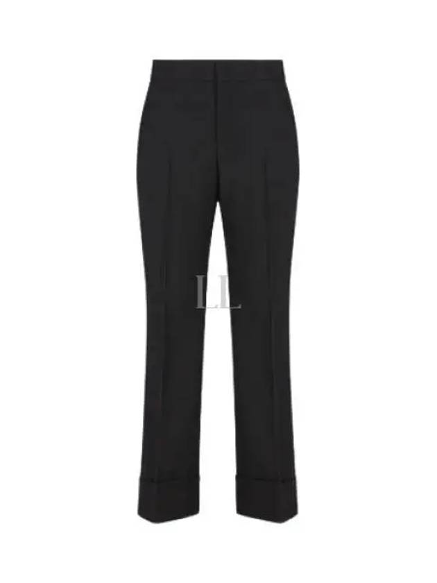 Horsebit Metal Detail Straight Pants Black - GUCCI - BALAAN 2