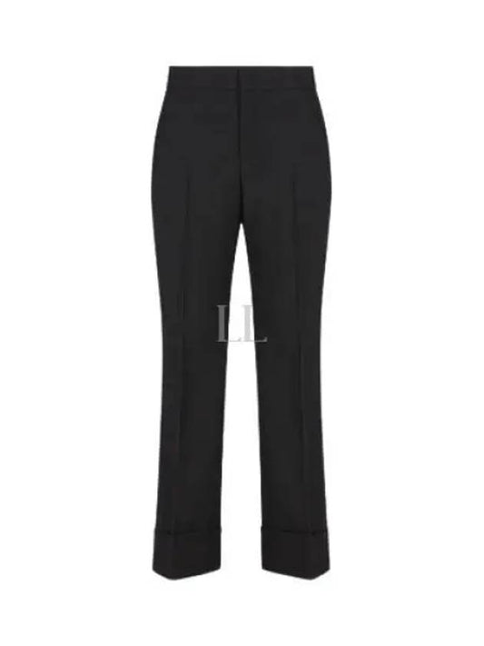 Horsebit Metal Detail Straight Pants Black - GUCCI - BALAAN 2