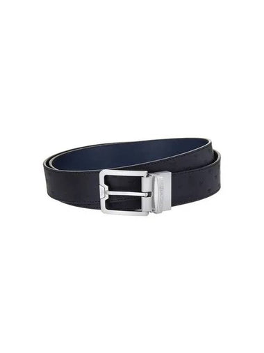 Men s Mini Eagle Pattern Reversible Belt Black 271281 - EMPORIO ARMANI - BALAAN 1