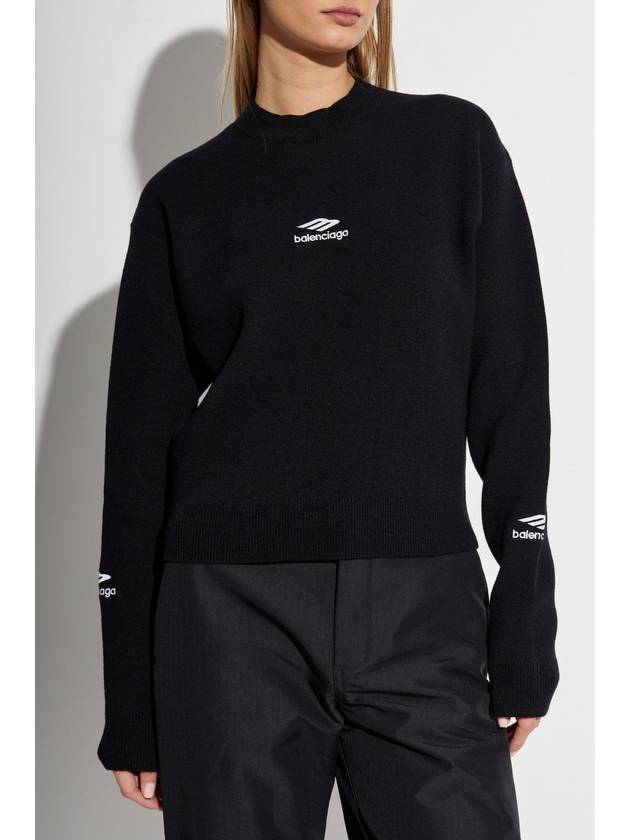 Balenciaga Sweater From The Skiwear Collection, Women's, Black - BALENCIAGA - BALAAN 3