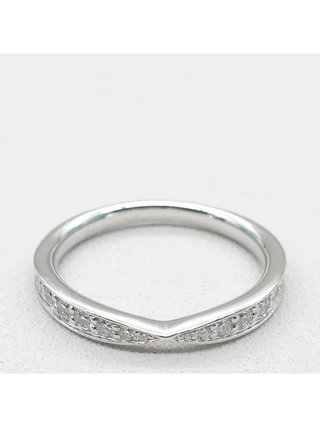 Tiffany PT950 Platinum Harmony Bead 20 Point Diamond Setting Ring No 6 - TIFFANY & CO. - BALAAN 1