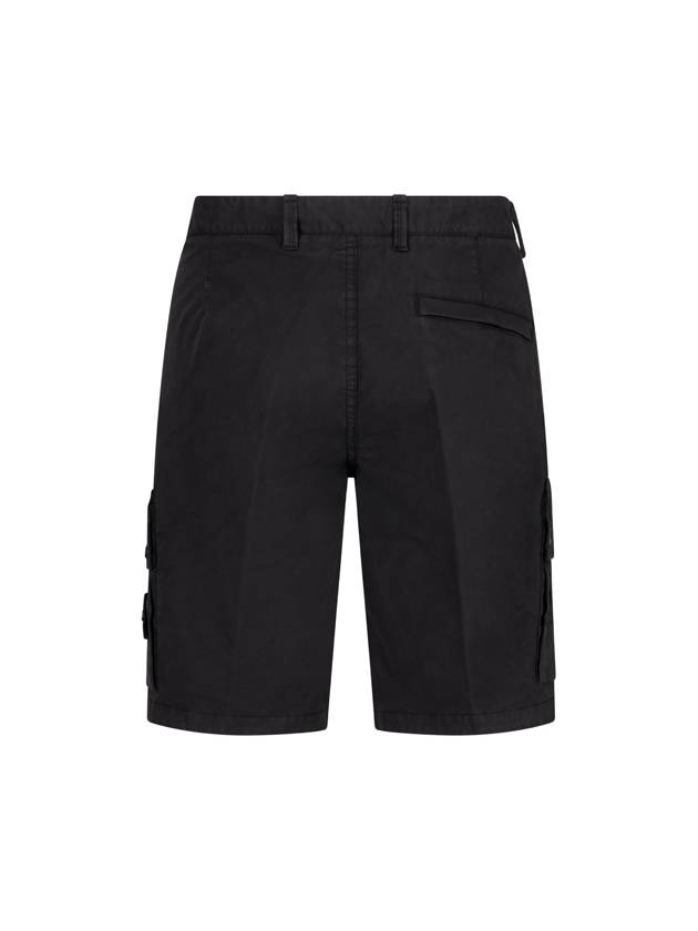 Wappen Cargo Bermuda Shorts Black - STONE ISLAND - BALAAN 3