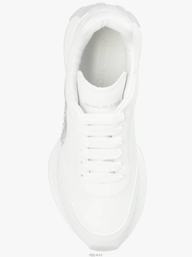 Sprint Runner Logo Low Top Sneakers White - ALEXANDER MCQUEEN - BALAAN 4