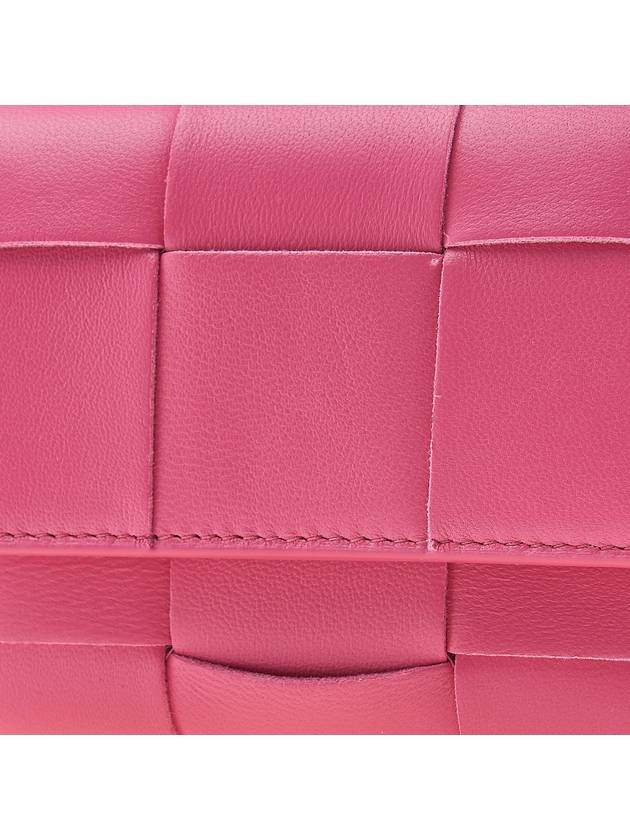 Intrecciato Tri-Fold Zip Half Wallet Milk Shake - BOTTEGA VENETA - BALAAN 7