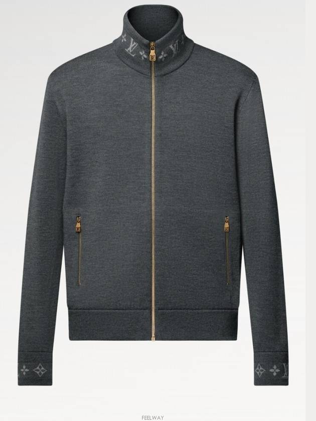 1AGJWH Double Face Knit Wool Travel Blouson - LOUIS VUITTON - BALAAN 4