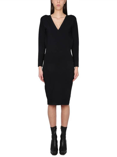 midi dress 6K0426S2076 1000 BLACK - STELLA MCCARTNEY - BALAAN 2