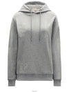 8G00038 809LC 987 Logo Gray Hooded Sweatshirt - MONCLER - BALAAN 1