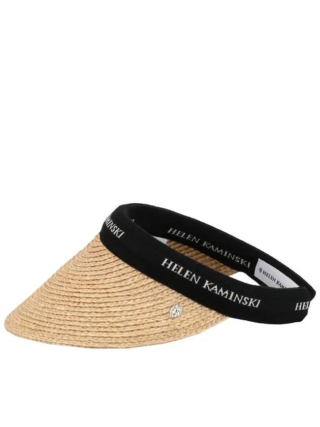 HAT50265 NATURAL BLACK LOGO Bianca Visor - HELEN KAMINSKI - BALAAN 2