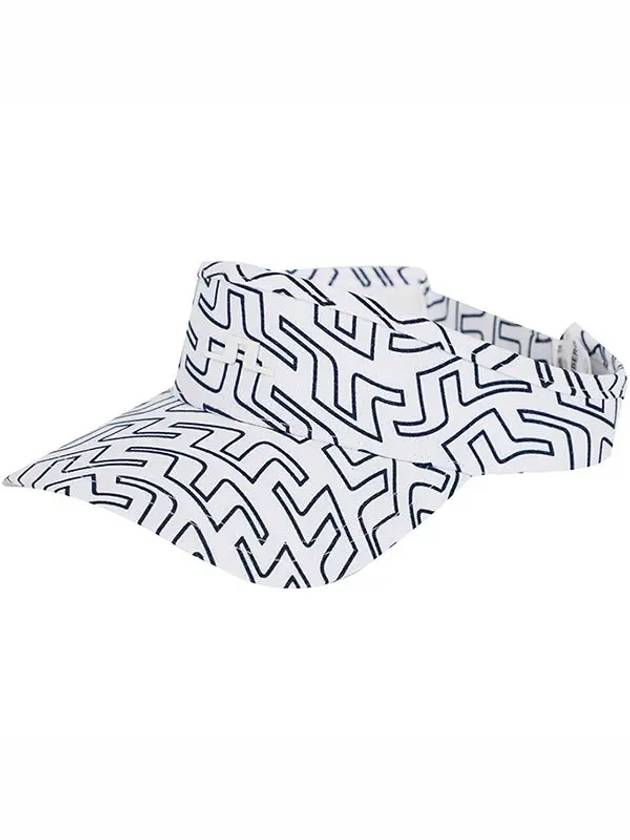 Samir Print Visor White Outline Bridge Swirl - J.LINDEBERG - BALAAN 2