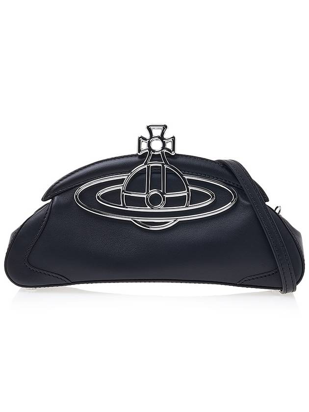 Amber ORB Plaque Clutch Shoulder Bag Black - VIVIENNE WESTWOOD - BALAAN 2