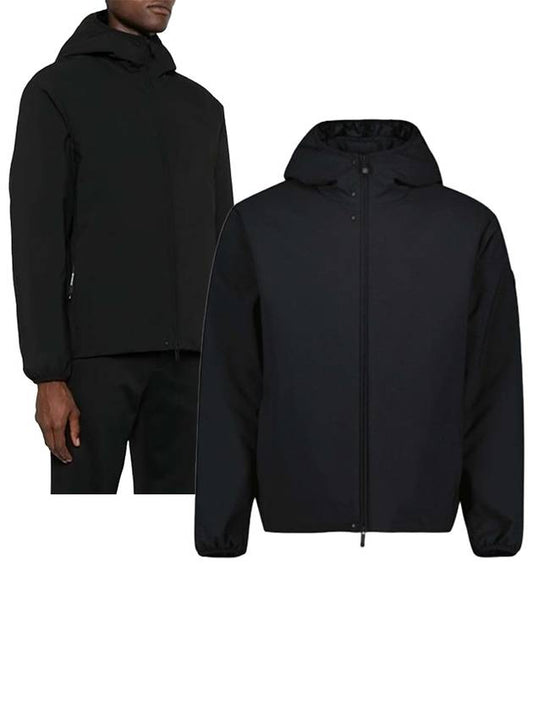 Men s Polset Short Down Hooded Zip Up Black - MONCLER - BALAAN 2