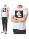 Men's Skull Print Short Sleeve T-Shirt White - ALEXANDER MCQUEEN - BALAAN 2