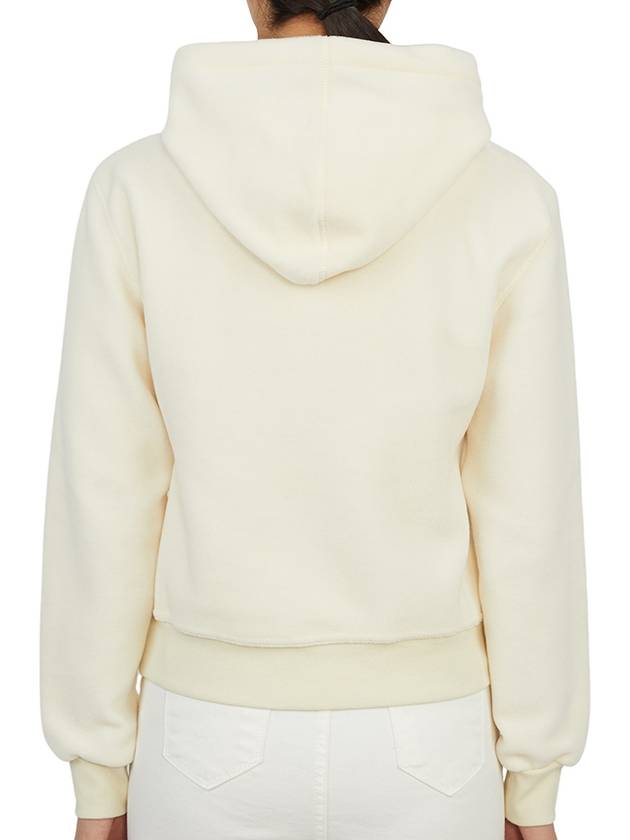 Serif Embroidered Logo Hoodie Cream - SPORTY & RICH - BALAAN 5