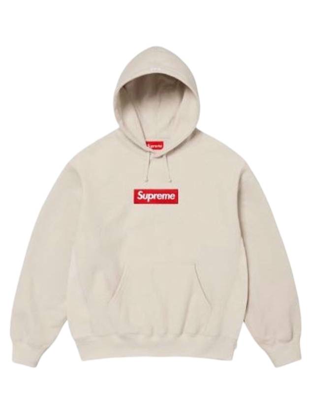 Box Logo Hoodie Stone - SUPREME - BALAAN 1