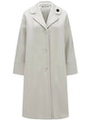 Women's Alvaro Viscose Jersey Single Coat Light Grey - MAX MARA - BALAAN 2