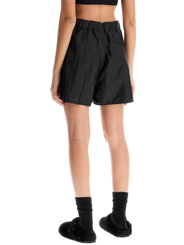 silk and nylon shorts with belt in a - JIL SANDER - BALAAN 3