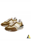 Logo James Panel Low Top Sneakers Brown - TOM FORD - BALAAN 2