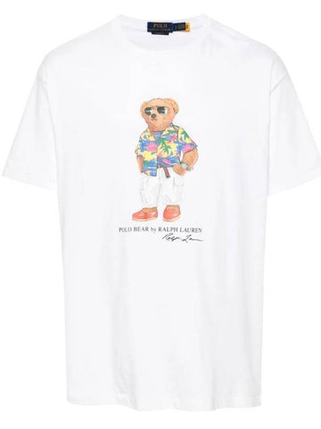 Polo Bear Print Short Sleeve T-Shirt White - POLO RALPH LAUREN - BALAAN 1