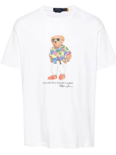 Polo Bear Print Short Sleeve T-Shirt White - POLO RALPH LAUREN - BALAAN 1