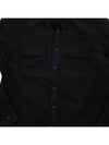 Gabardine Long Sleeve Shirt Black - CP COMPANY - BALAAN 8